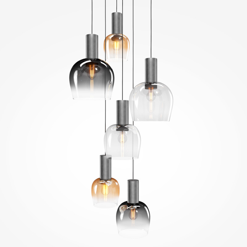 Подвесной светильник 50*50*341 см, 6*E27   Maytoni Modern Smart Casual MOD414PL-06B черный