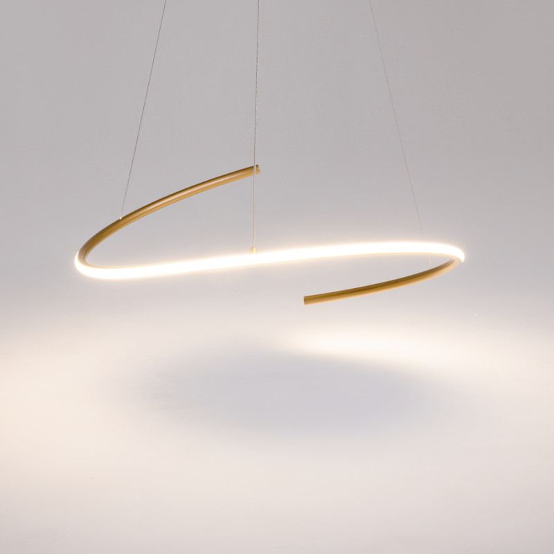 Подвесной светильник 60*60*325,7 см, LED, 31W, 3000К, Maytoni CURVE MOD242PL-L33BSK латунный