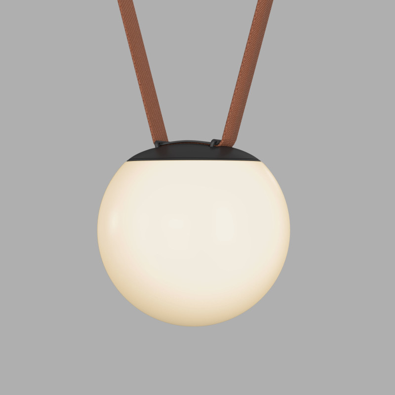 Трековый однофазный светильник 15 см, 10W, 3000K, Denkirs Belty Orb DK5551-BK, черный
