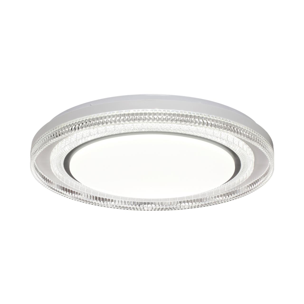 Cветильник 49*7,5 см, LED 70W, 3000-6000 К, IP43, белый/серебристый, пластик Sonex Suzy Silver, 7642/EL