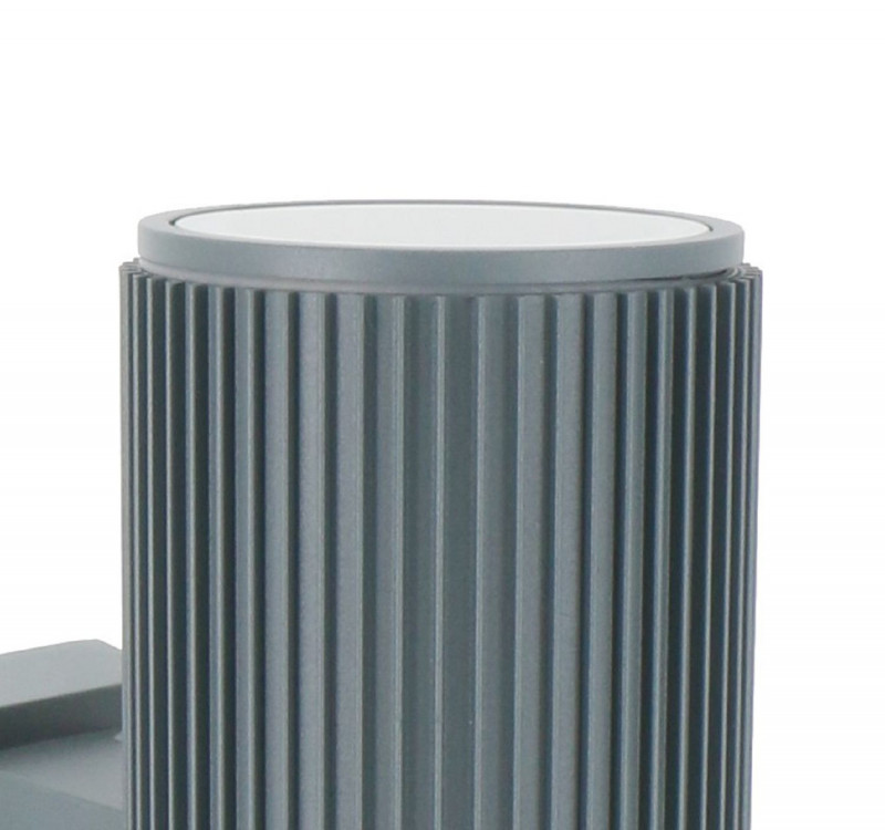 Уличный светильник Favourite Pola 2860-2W, D155*W90*H260, Уличный светильник серого цвета с металлическим каркасом, акриловый рассеиватель, IP54