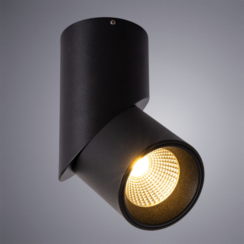 Светильник 7*7 см, LED 15W, 3000K Arte Lamp Orione A7717PL-1BK черный