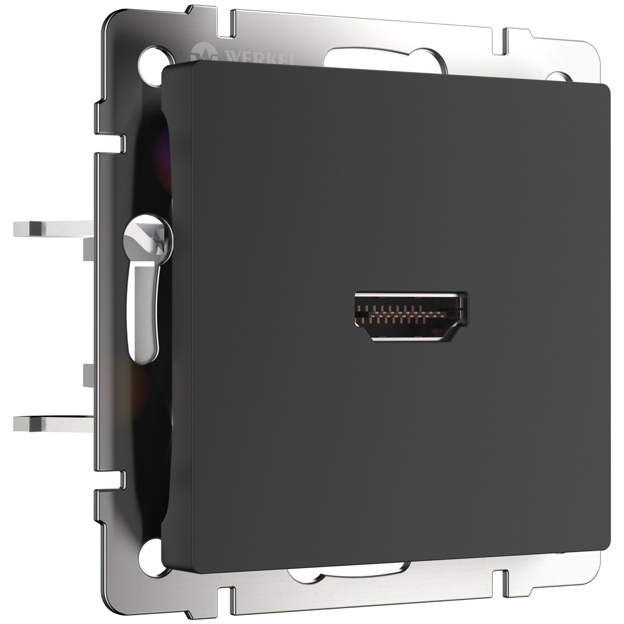 Розетка HDMI (черный матовый) W1186008 Встраиваемые механизмы черные Werkel
