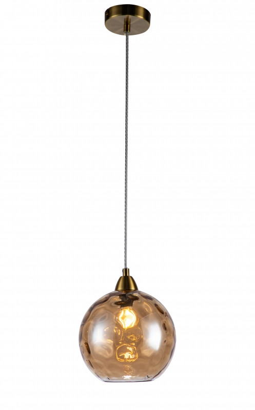 Подвесной светильник 200*200*255/1771 мм, 1*E14 бронза Indigo Memoria V000089, 11003/1P Cognac