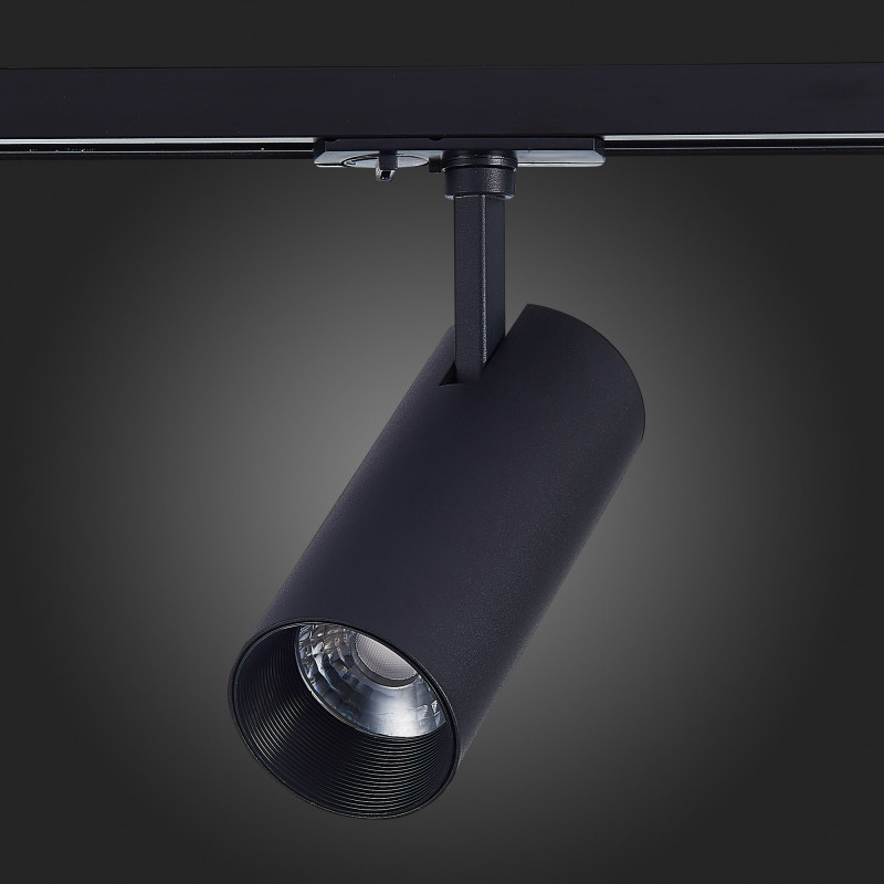 Трековый светильник 16*7 см, 20W, 3000K ST LUCE ST350.436.20.36 Матовый черный