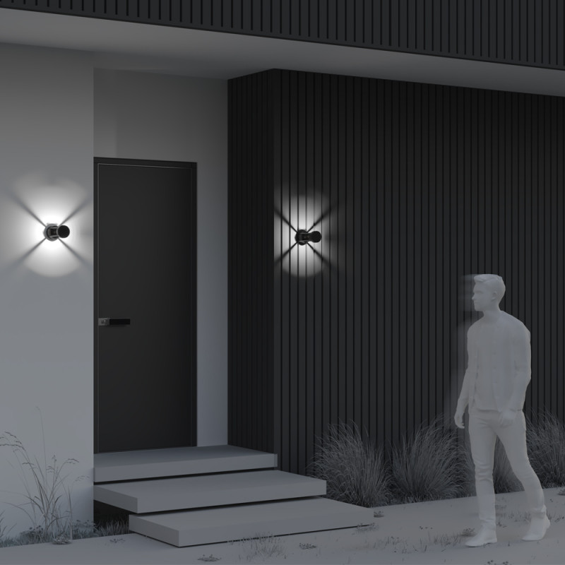 Светильник настенный 9*9*20 см, LED, 9W, 3000К, Maytoni Vint O458WL-L9GF3K серый