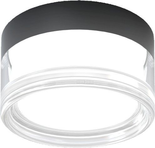 Светильник потолочный-настенный 14 см, 9W, 3000-6000K, Stilfort 4048/02/01CW-IP, черный