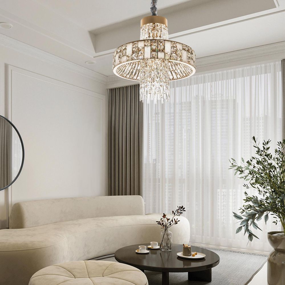 Подвесная люстра 60*70/150 см, LED 78W 3000-5500K MODELUX premium ML.6987.600P золото