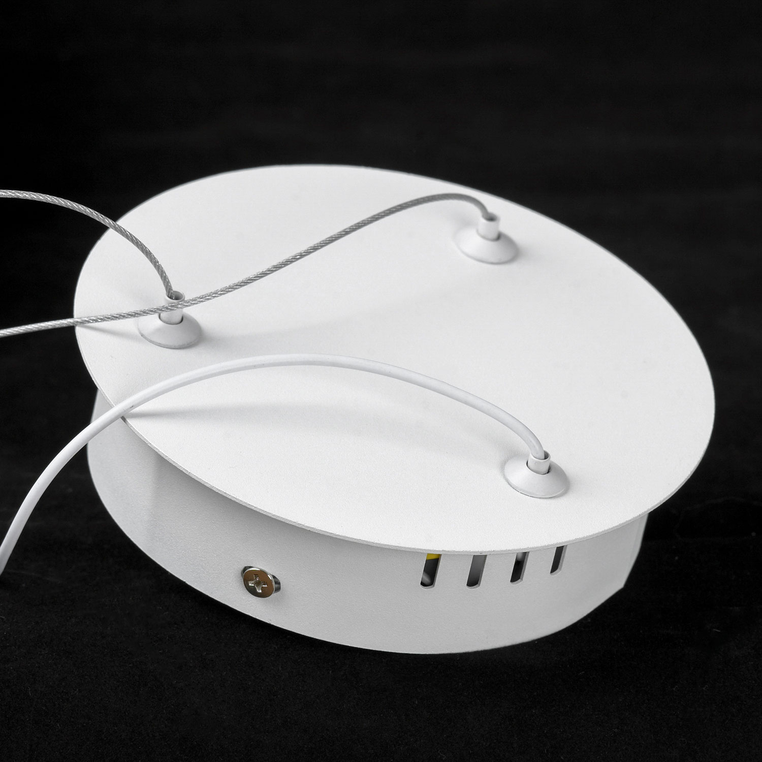 Подвесной светильник 50*35-160 см, 1*LED, 60W, 3000K, Lussole Crook LSP-7363, белый