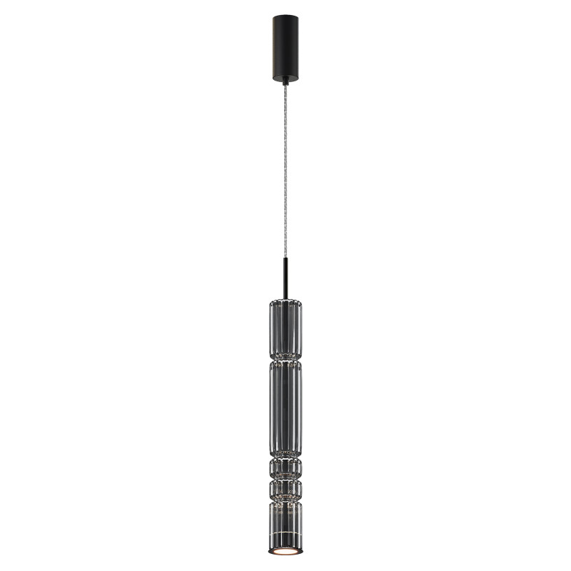 Подвесной светильник 8*8*384 см, LED, 12W, 3000К, Maytoni Ordo MOD272PL-L12B3K черный