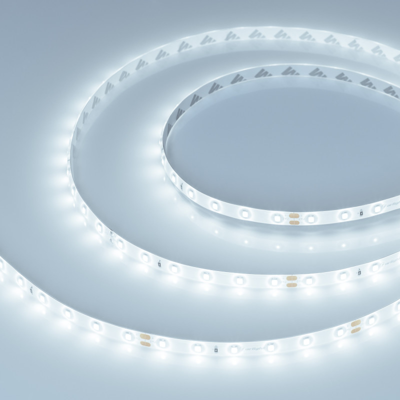Лента герметичная RTW-SE-A60-8mm 24V Cool 10K (4.8 W/m, IP65, 2835, 5m), Arlight 024806(2). Цена указана за 5 метров. Продается кратно 5 метрам.