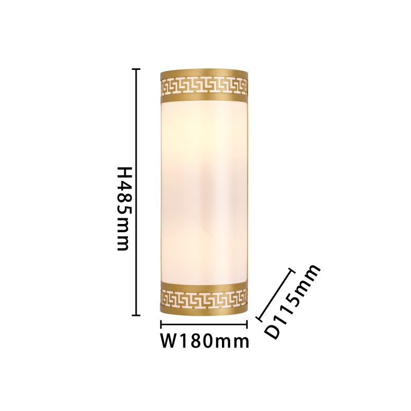 Бра Favourite Exortivus 4011-2W, D115*W180*H485, античного золота, плафон из белой ткани