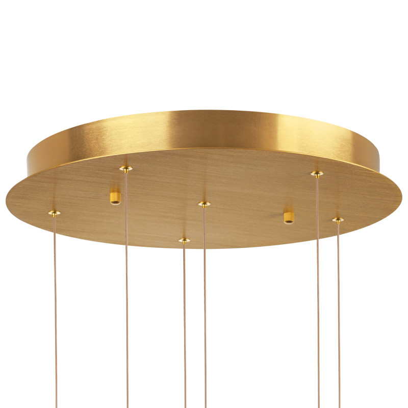 Каскадная люстра 45*150 см, LED, 24W, 3000K Lightstar Colore 805169, золотой