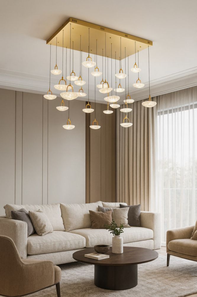 Светильник 120*60*-300 см, *LED*234W, 3000-6000K, Modestyle  MS.2331.1200, Золото