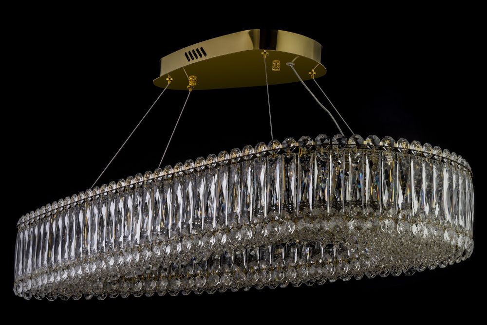 Люстра подвесная *95* см, Led лента*LED*75W, 3000/6500K, Dio D`arte Entratico Entratico L 1.5.95x45.100 G, золото