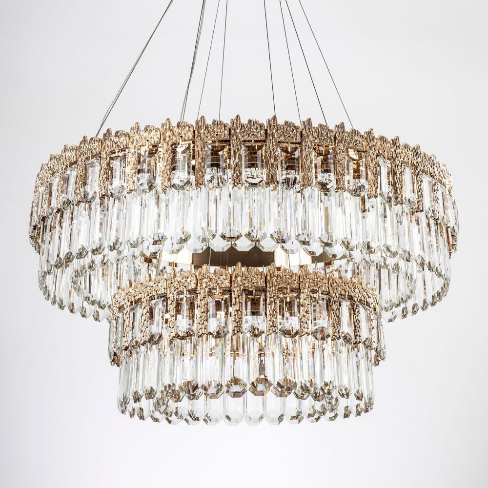 Подвесная люстра 80*50/120 см, LED 210W MODELUX ML.830.800.500 GD золото