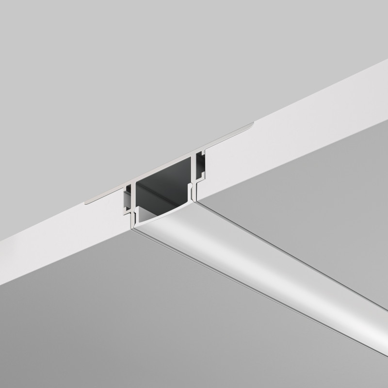 Алюминиевый профиль  Встраиваемый 2000*61*14 мм для светодиодной ленты Maytoni Led strip Серебро ALM-6114-S-2M
