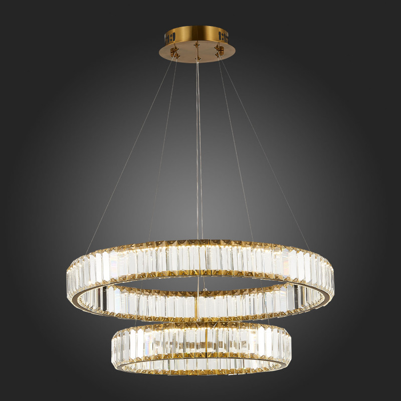 Люстра подвесная 62 см, 70W 4000K ST LUCE TIVOLI SL1622.303.02 Латунь