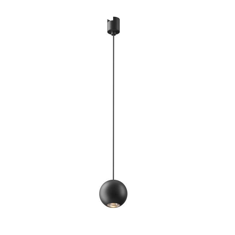 Трековый подвесной магнитный светильник 7 см, 8W, 3000K, Maytoni Sfera TR165-1-8W3K-M-B, черный