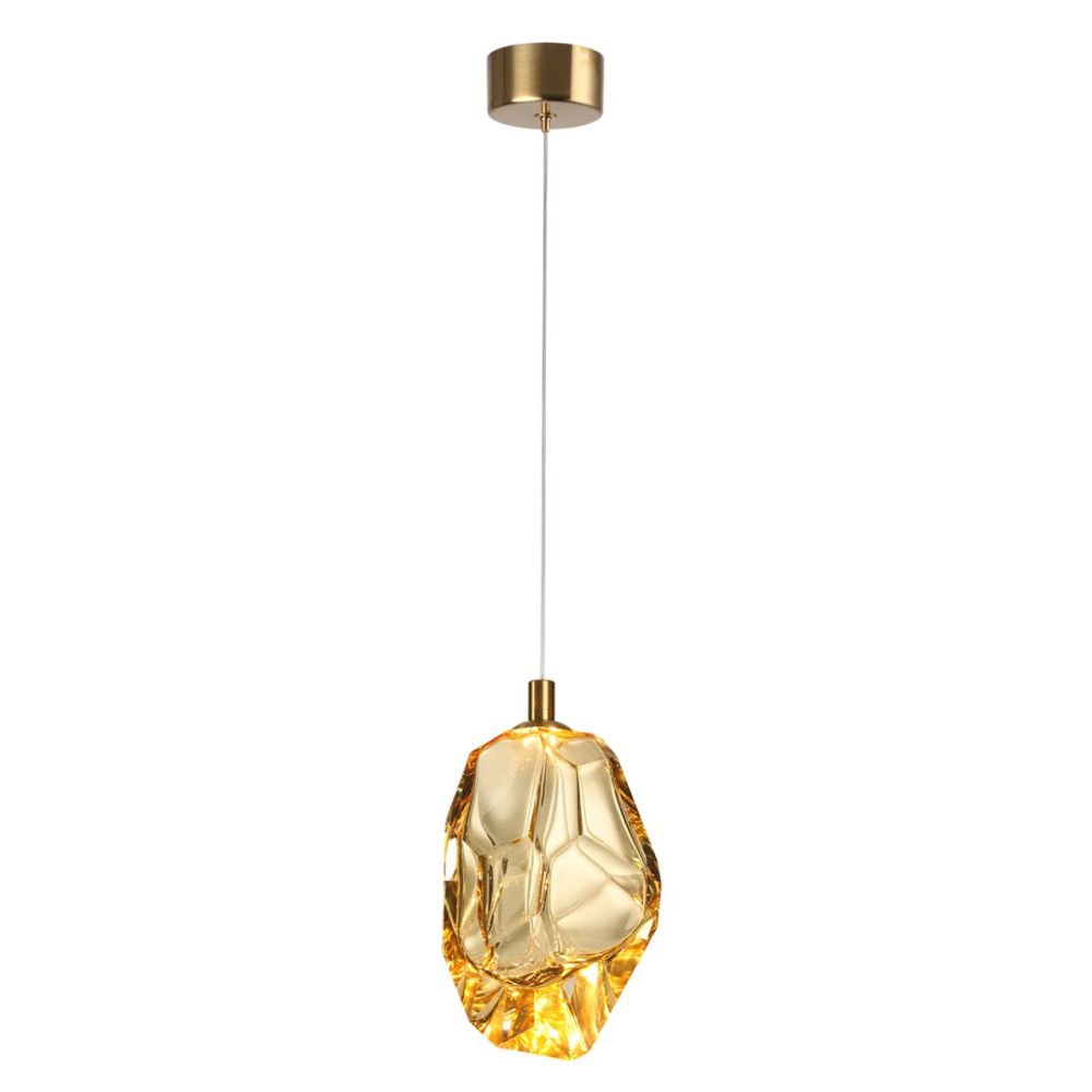 Подвесной светильник 14*21*250- см, 1*LED*4W, 3000K, Odeon Light Gemme 7111/4LA, золотой