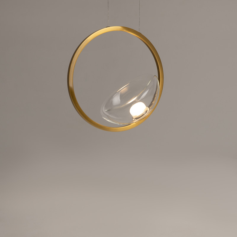 Светодиодный светильник 32 см, 5W, 3000K, Maytoni Moon MOD327PL-L5BS3K, латунь