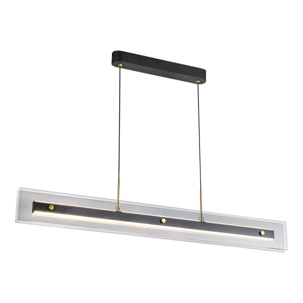 Линейный подвесной светильник 120 см, 36W, 3000K, Lussole LSP-4023, черный