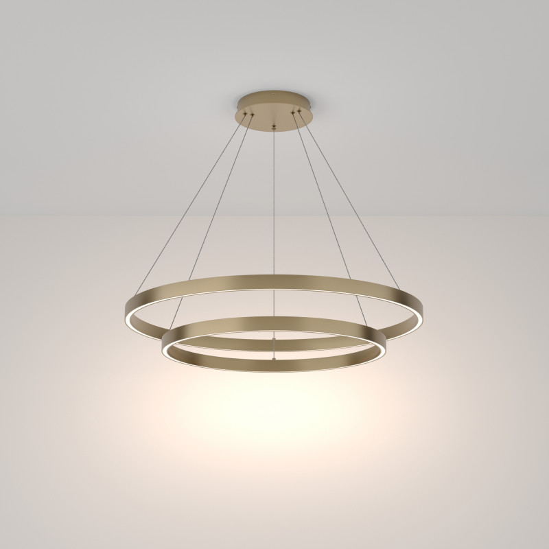 Светильник 80 см, 88W, 4000K Maytoni Rim MOD058PL-L74BS4K, латунь