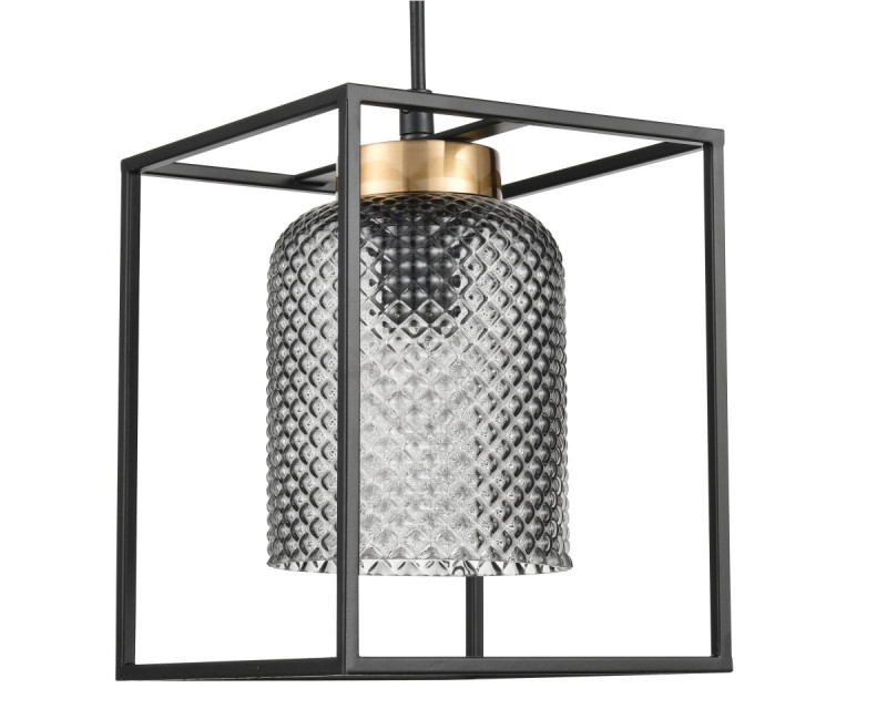 Подвесной светильник 17*17*146 см, 1*E27 черный, золото Vele Luce Morrison VL5472P01