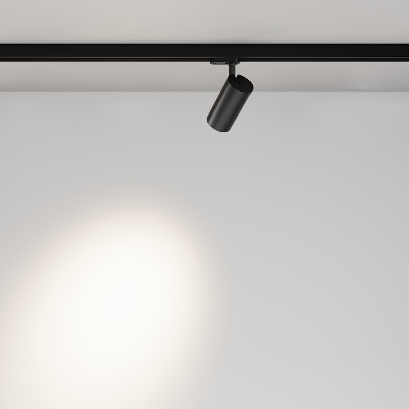 Трековый трехфазный светильник 7 см, 20W, 2700-5000K, Maytoni Focus Led TR197-3-20WCCT-M-B, черный