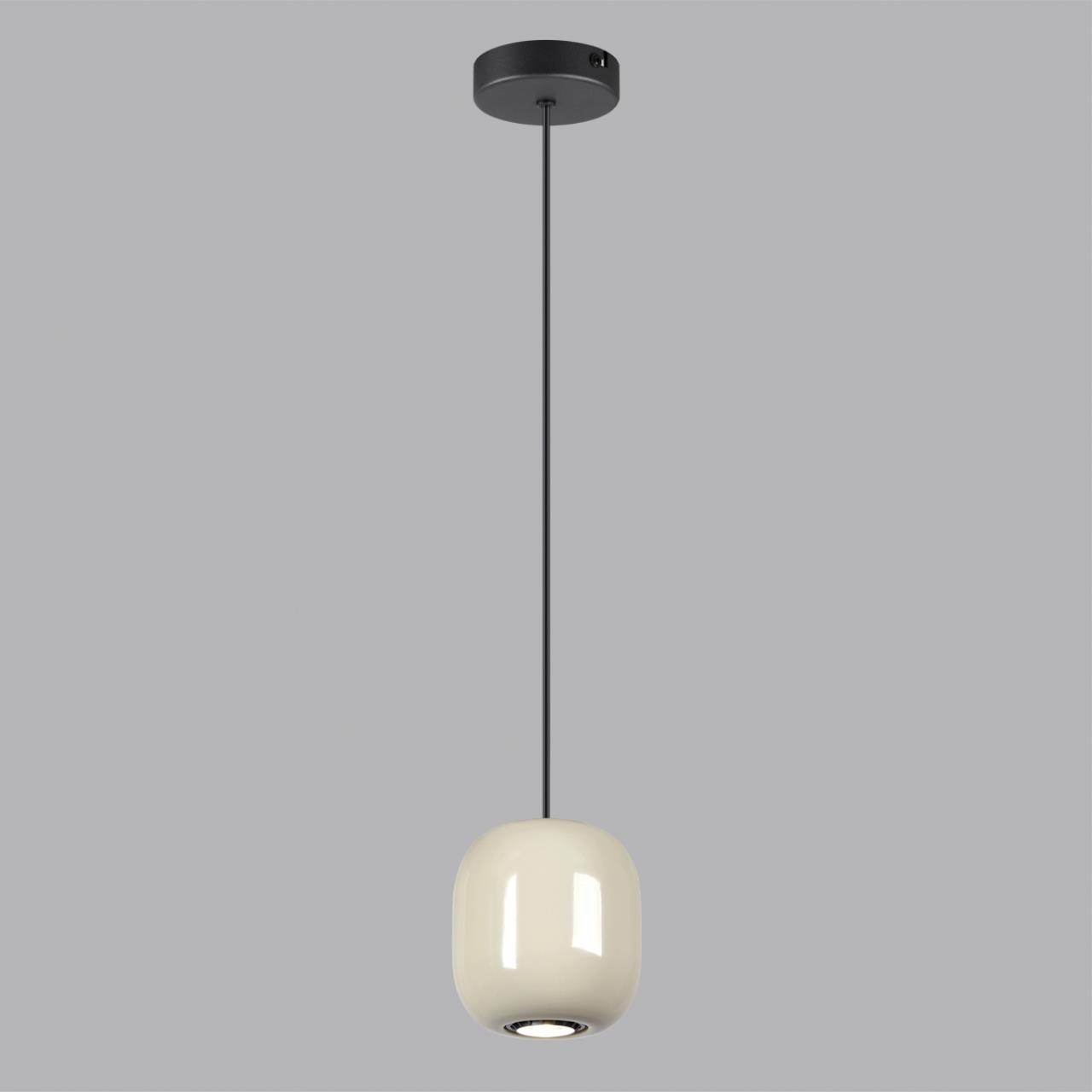 Подвес 12*12*120 см, 1 GU10*4W, Odeon Light Ovali, черный 5053/1A