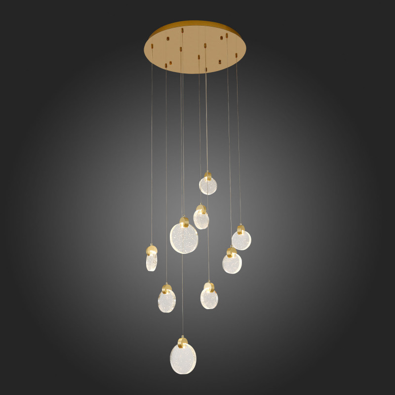 Светильник подвесной 50 см, 27W 3000K ST LUCE Montecelio SL6104.203.09 Золотистый