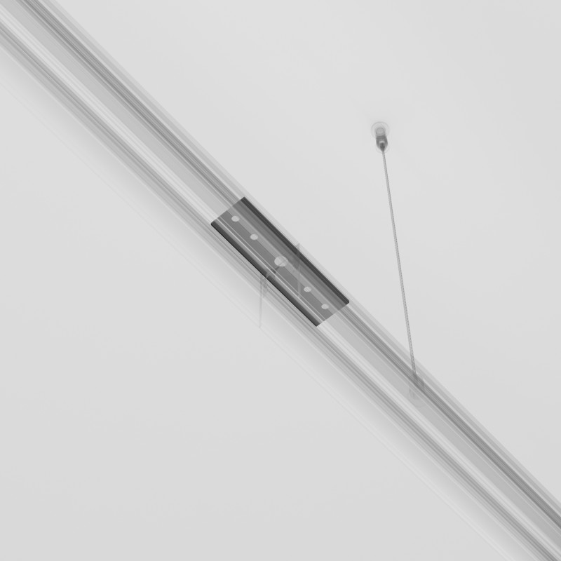 Коннектор прямой накладной Maytoni Technical Magnetic track system Exility TRA034C-21B черный IP 20