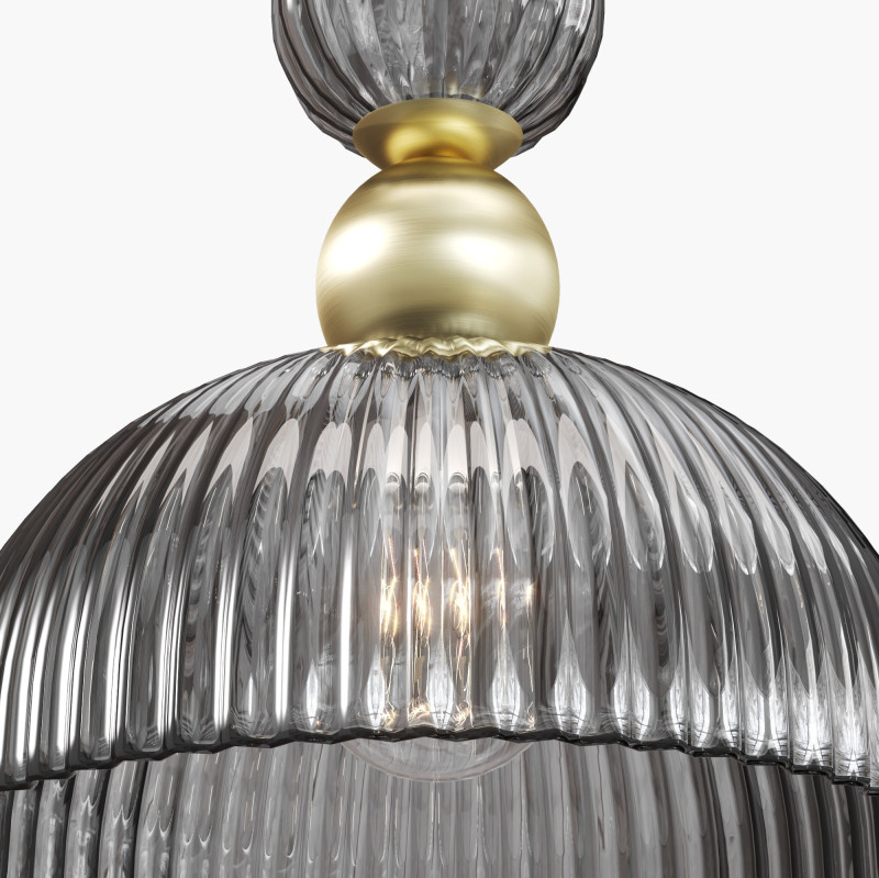 Подвесной светильник 30*30*345,5 см, 1*E27, 3000К, Maytoni ANTIC MOD302PL-01GR1 золотой