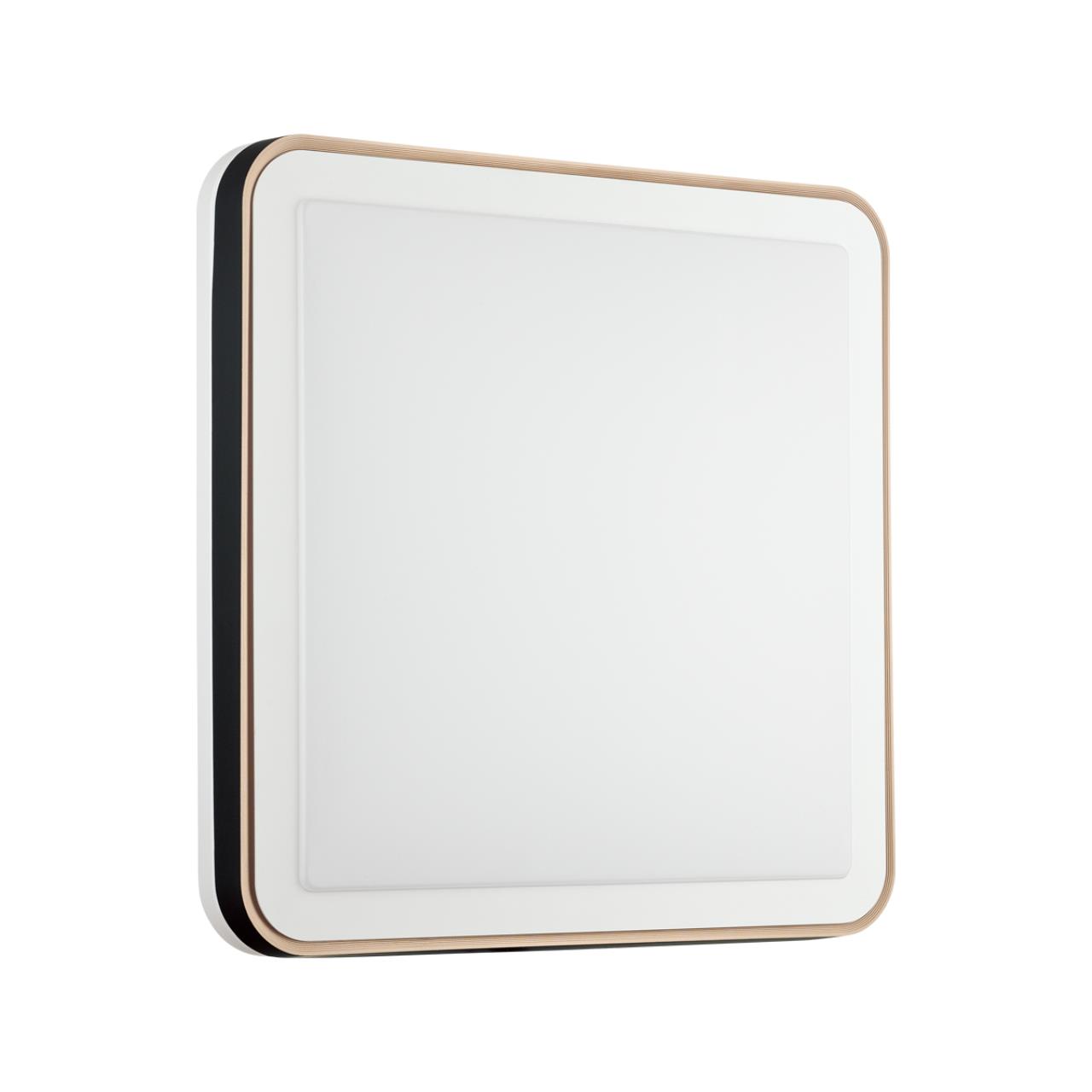Cветильник 44*7 см, LED 48W, 3000-4200-6300 К, IP43, белый/черный/медный, пластик Sonex Akuna, 7621/DL