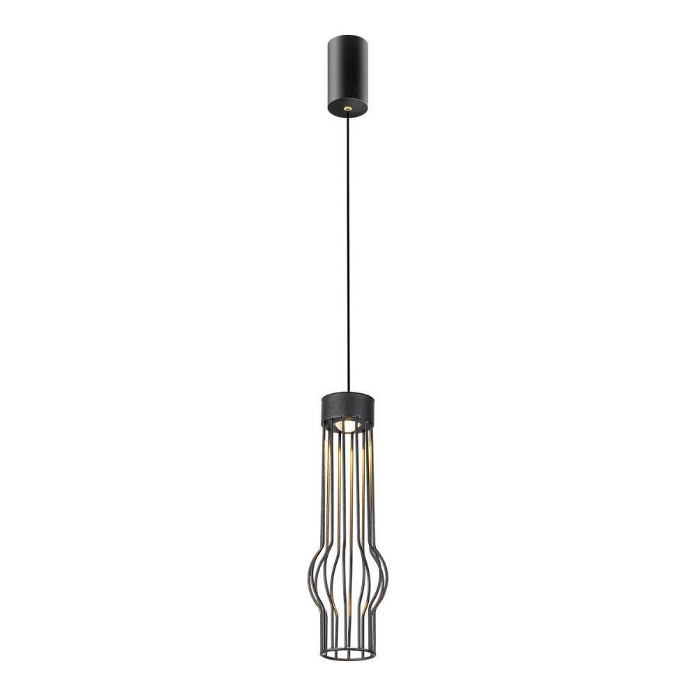 Подвесной светильник 12 см, 10W, 3000K, Lussole LSP-4022, черный