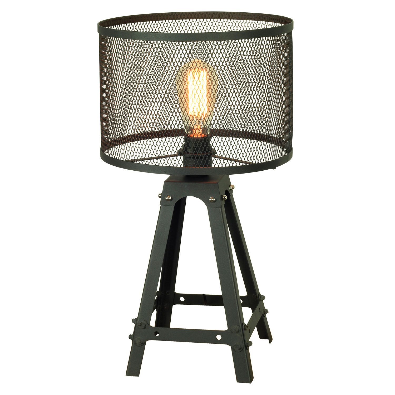 Настольная лампа Lussole Parker GRLSP-9886, 30*51 см, черный