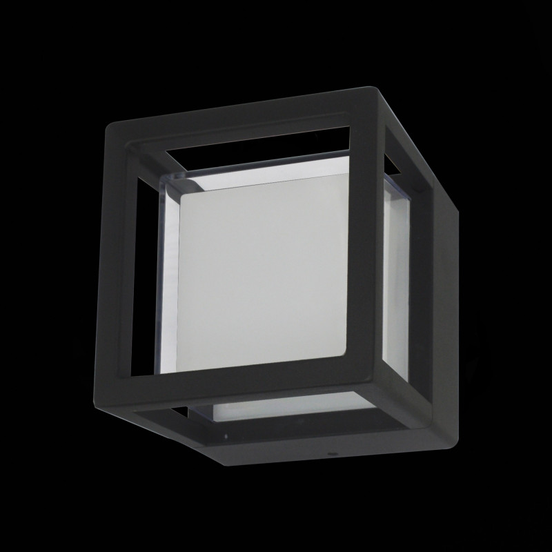 Светильник уличный настенный 11 см, 5W 4000K ST LUCE ALCENO SL9504.401.01 Черный