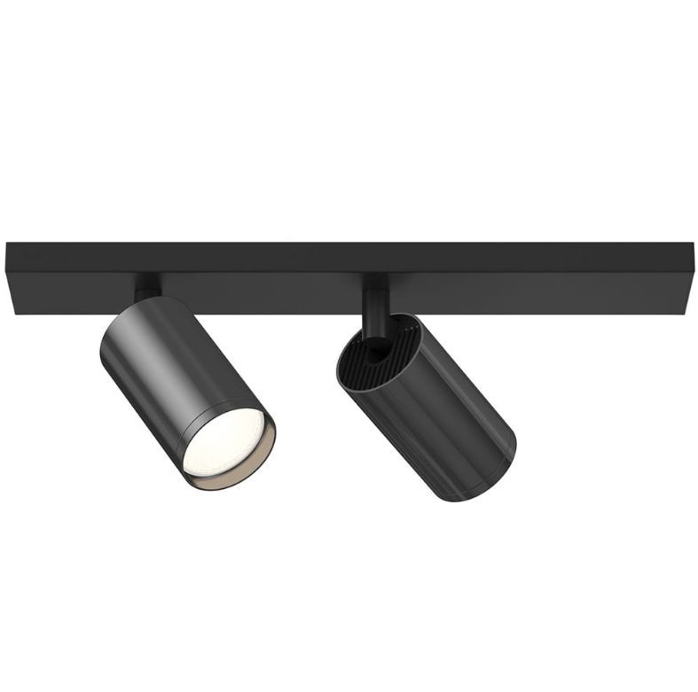 Светильник потолочный FOCUS S C051CL-02BGF, черный-серый