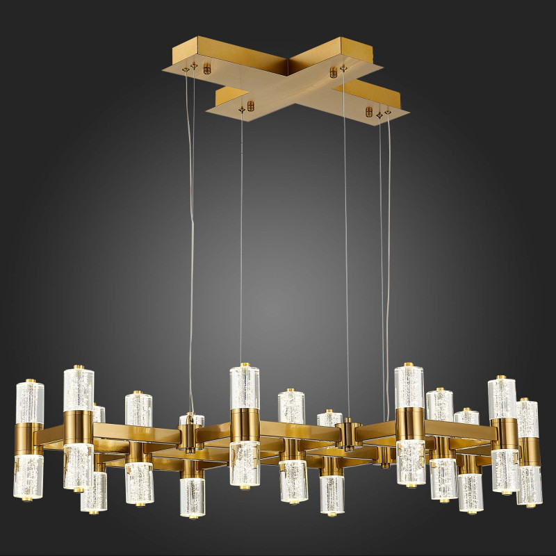 Люстра подвесная 97*66 см, 65W 4000K ST LUCE GEMINA SL6007.203.26 Латунь