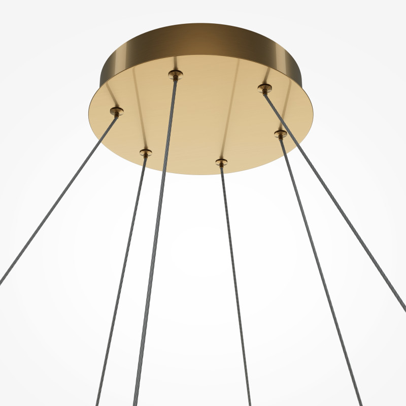 Каскадная люстра 85*85*346 см, LED, 80W, 3000К, Maytoni Breeze MOD281PL-L80BS3K латунный
