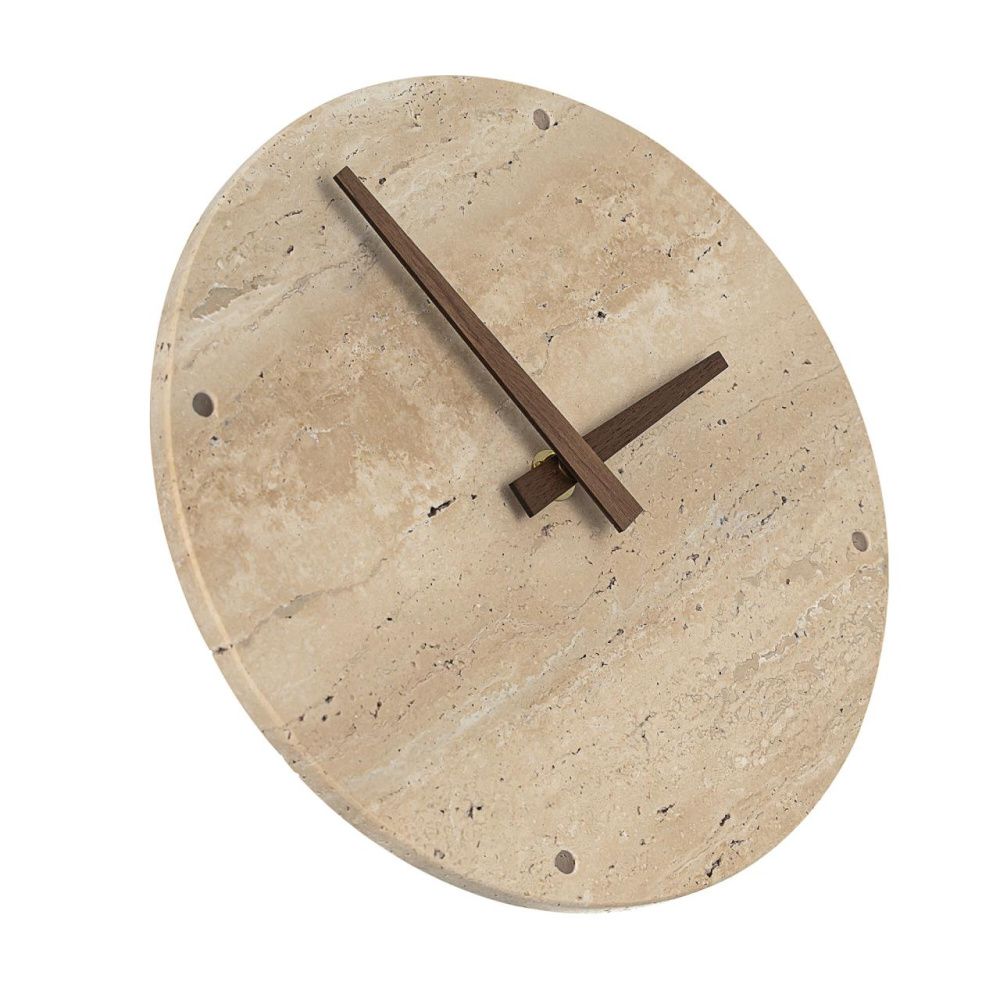 Светильник настенный с часами 23 см, 12W, 3000K, Citilux MARES CL246015 LED,  камень