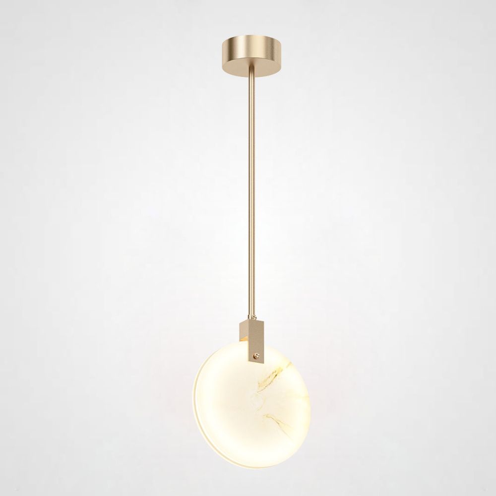 Подвесной светильник MARBLE D20 20*20*22 см, 1*LED*12W, 4000K, ImperiumLoft MARBLE03, Латунь
