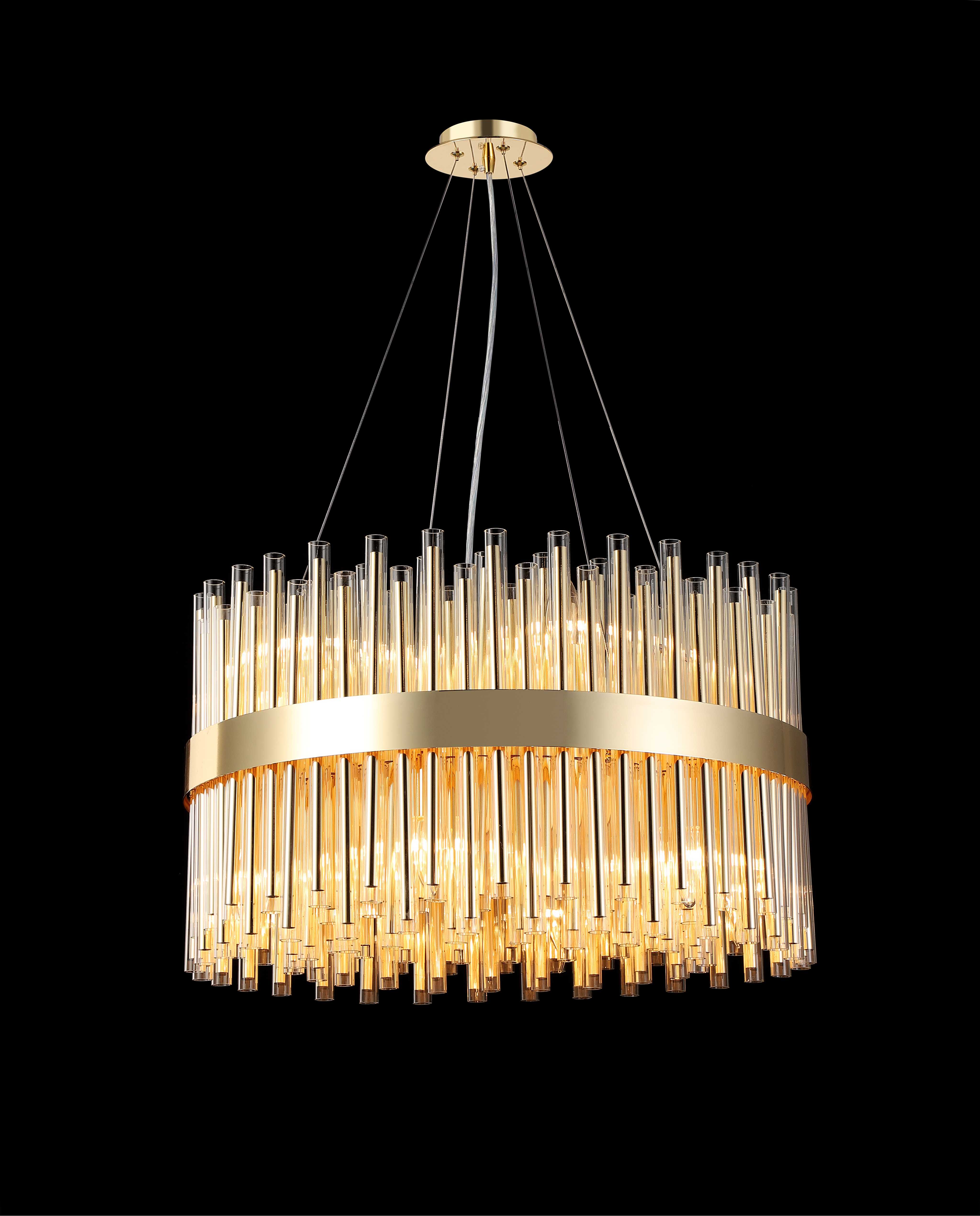 Люстра  600*350, 12*E14, 40W NewRgy Cristallo F13-ф600 H-GOLD, H-GOLD