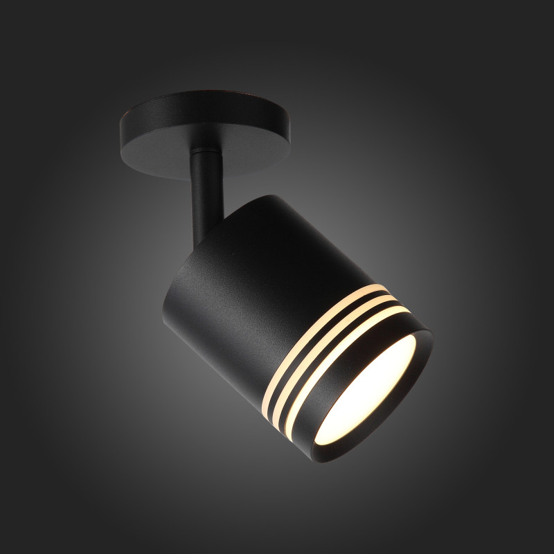 Светильник 7 см, 5W 3000K ST LUCE Накладные светильники ST101.412.05 Черный