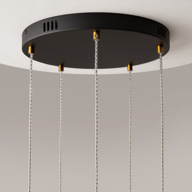 Каскадная люстра 45*45*318,5 см, LED, 58W, 3000К, Maytoni Area MOD295PL-L60BBS3K черный
