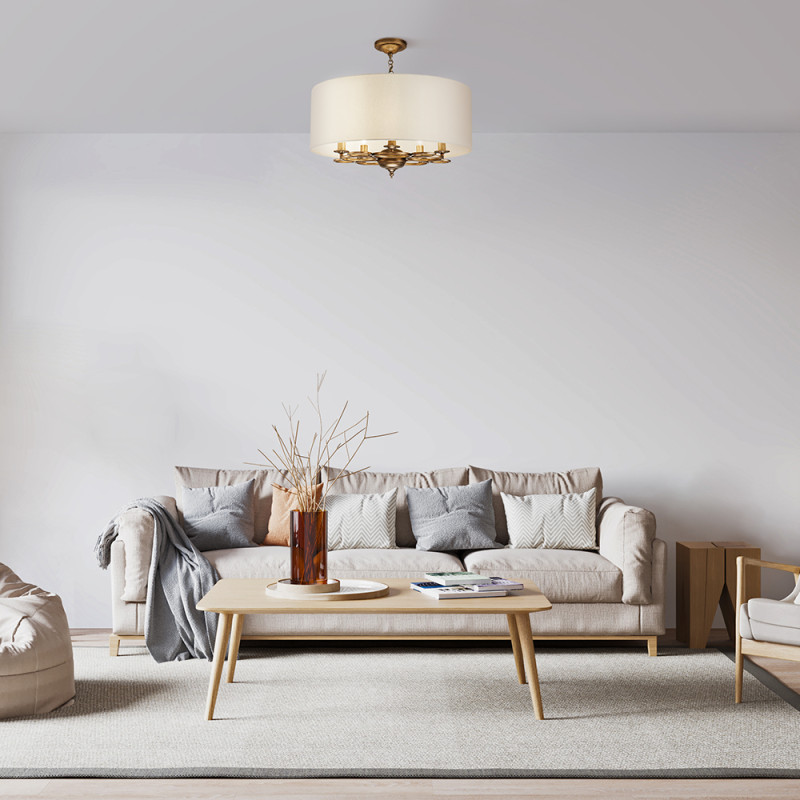 Подвесная люстра Maytoni Anna H007PL-05G, кремовый, диаметр 62см
