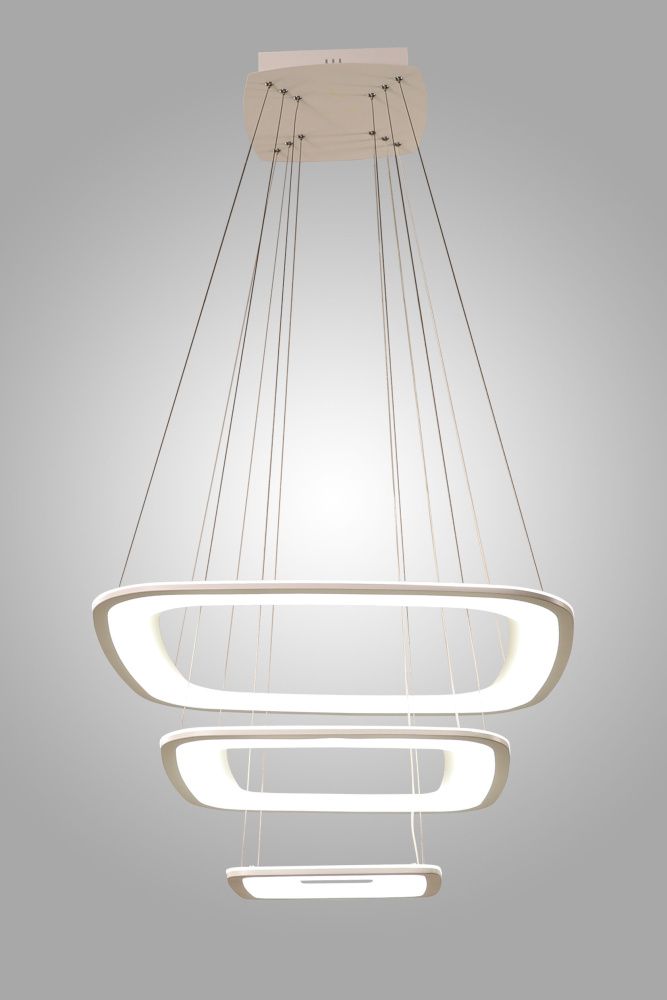 Светильник D1002-6262, D620*620/D450*450/D270*270 LED, 96W, 3000/4000/6000K, Alva Donna, Белый
