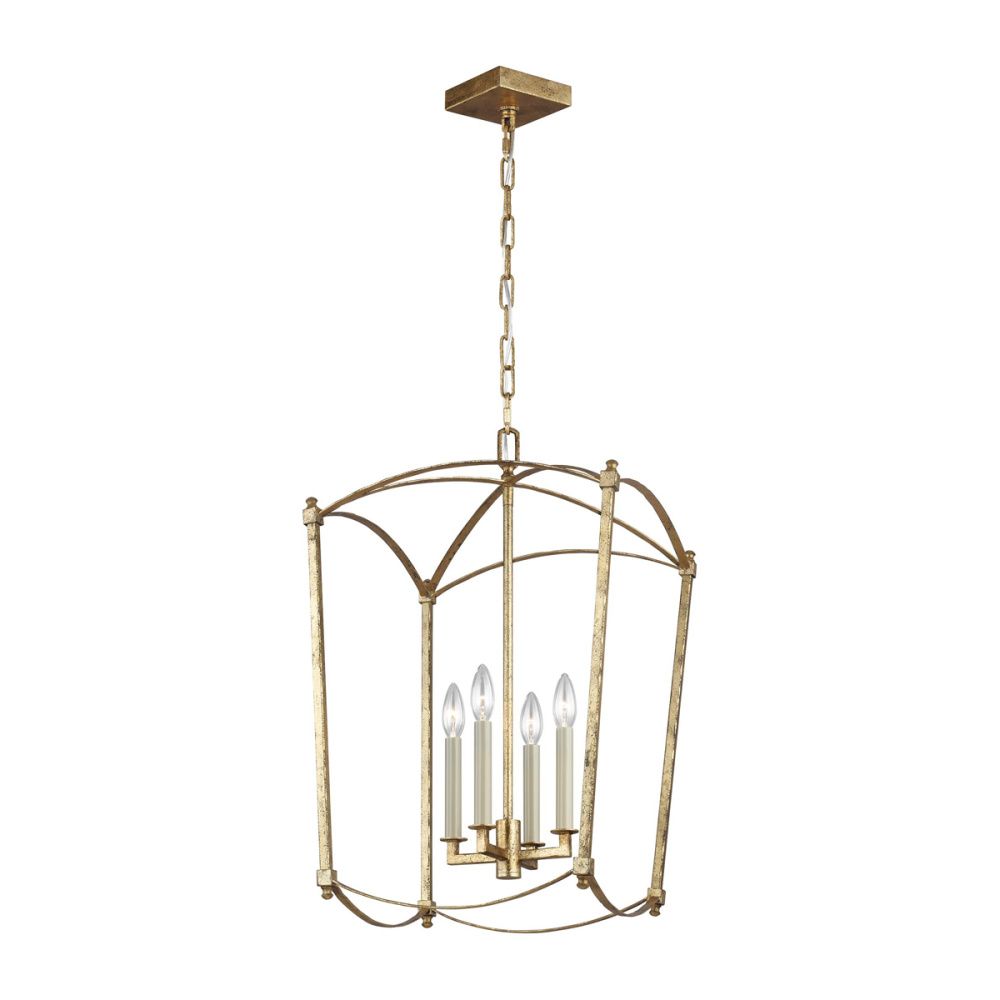 Подвесной светильник *34*74-232 см, E14*40W, Natural Concepts Feiss Thayer QN-KARLEE2, латунь