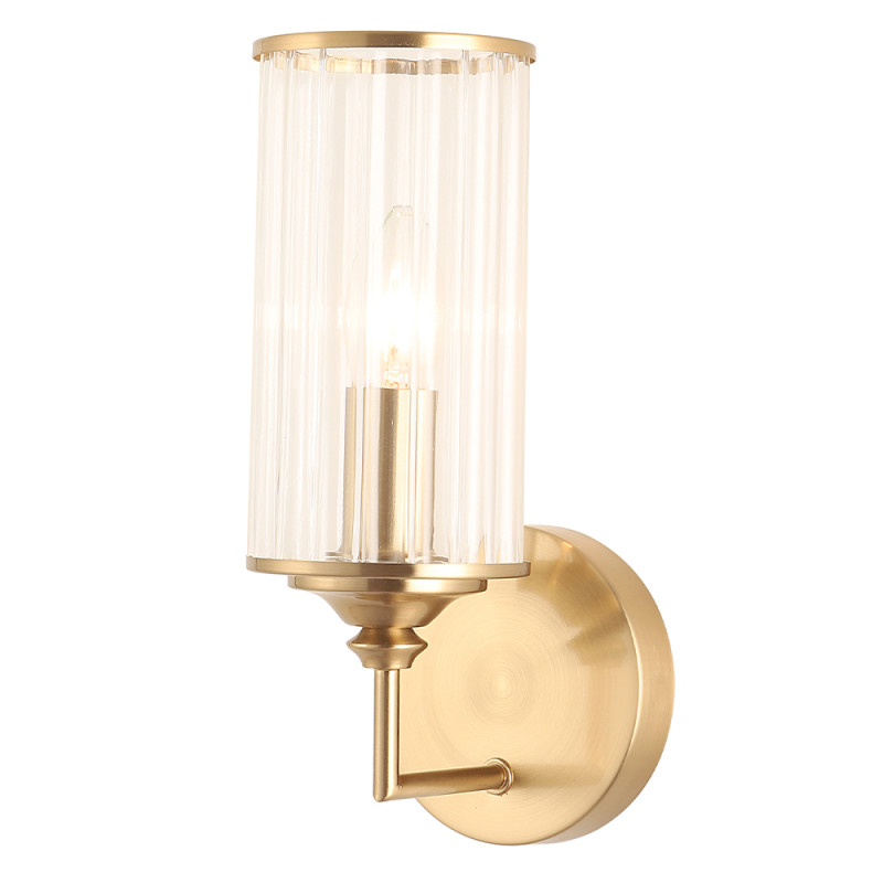 Бра 33 см, Crystal Lux GLORIA AP1 BRASS, латунь