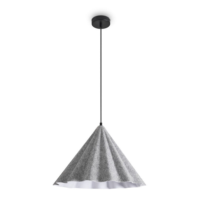 Подвесной светильник 46*237 см, 1*E27, 60W, Freya Felt Acoustic FR5479PL-01GR черный